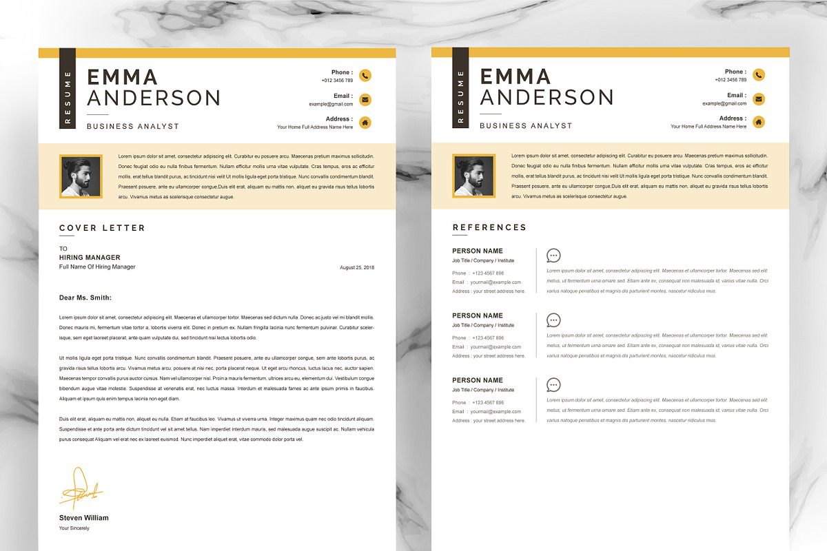 JOB WINNING RESUME - 50 TEMPLATES, a Resume Template by ResumeInventor (Photo 139 of 184)