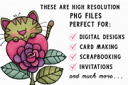 Whimsical Valentine’s Day Cat Clipar, an Illustration by Libby Wishes (Thumbnail 6 of 7)