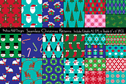 Seamless Christmas Patterns, a Pattern Graphic by Melissa Held Designs (Thumbnail 1 of 9)