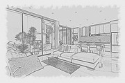 Architecture Sketch Photoshop Action, an Action Add-On by MRI STUDIO (Thumbnail 3 of 17)