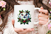 Christmas Snowy Owl Clipart, an Illustration by RobertsArt (Thumbnail 6 of 7)
