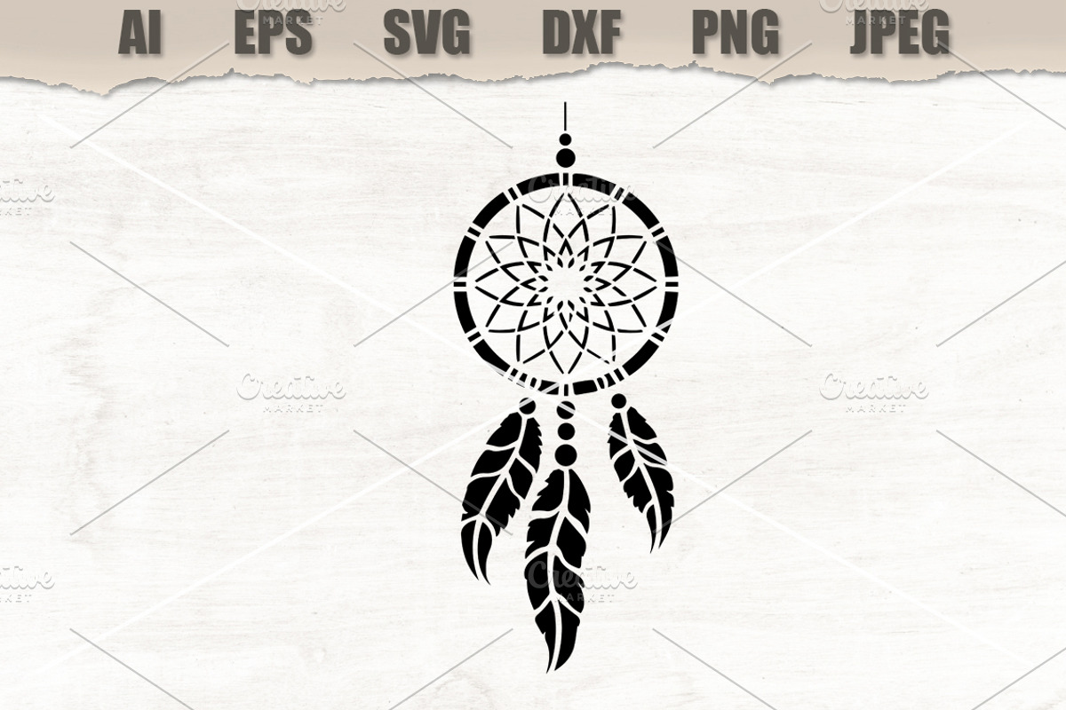 Stencil Dreamcatcher, a Decorative Illustration by MARYCRAFTIRIA (Photo 1 of 3)
