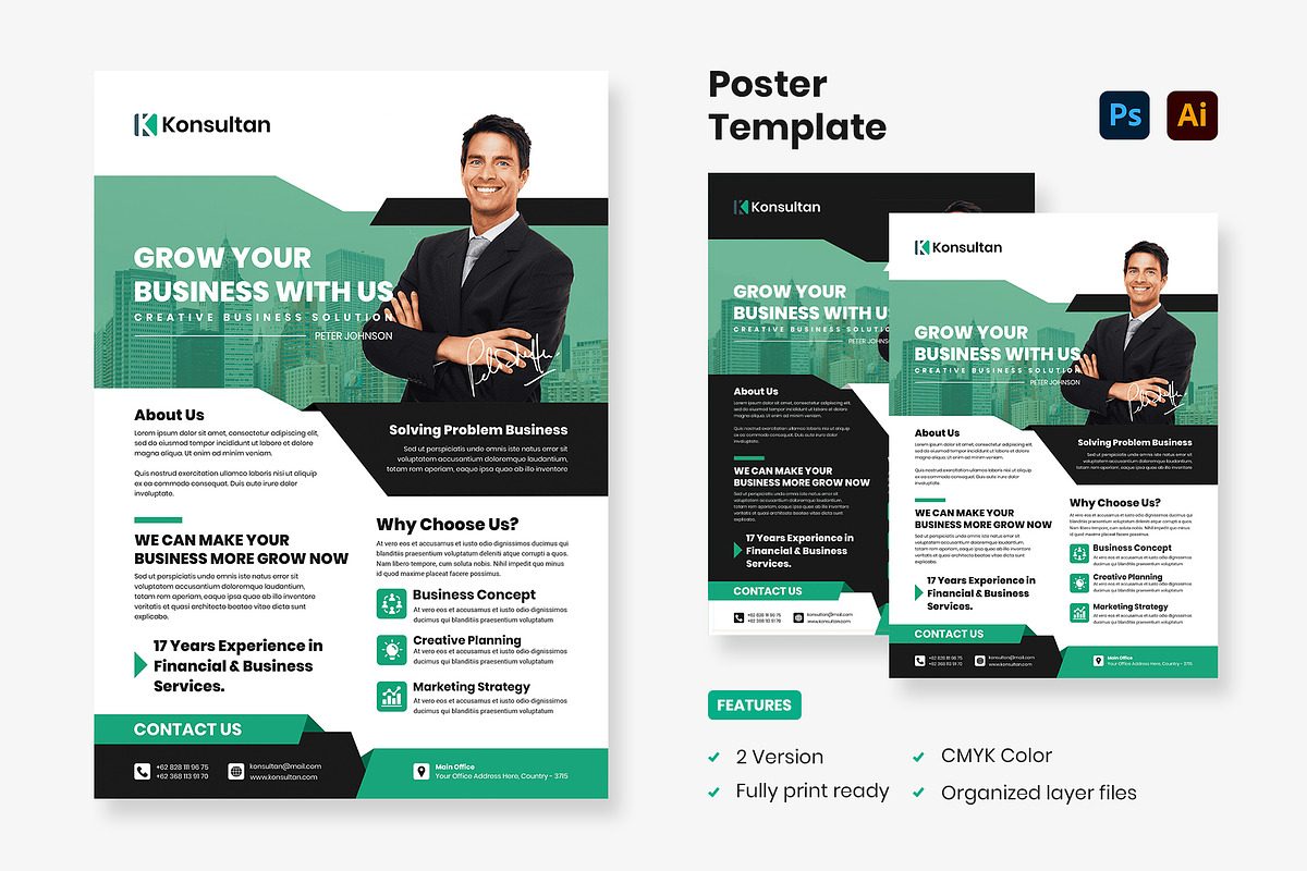 Poster - Konsultan 1, a Poster Template by Themes Awesome (Photo 1 of 2)
