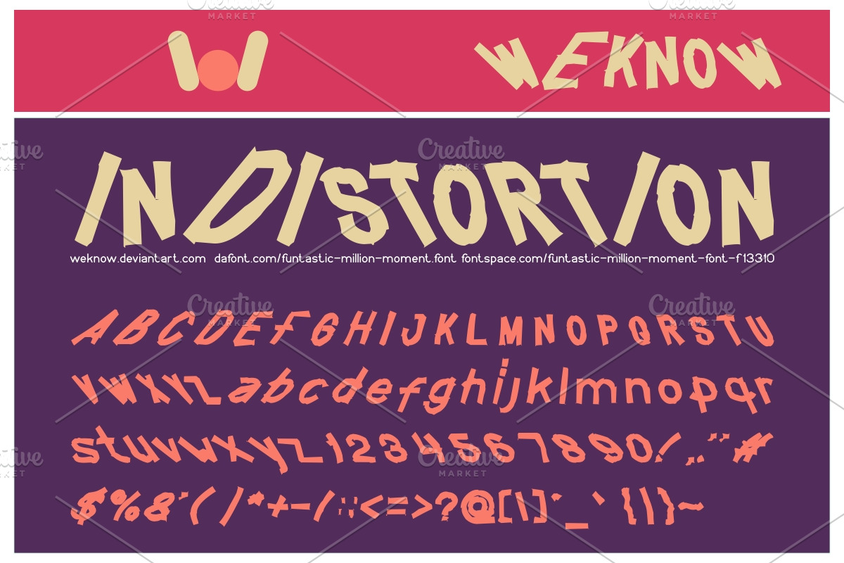 funtastic million moment font preview 2