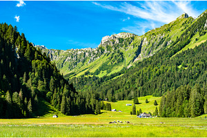 Landscape of the Obersee Valley in, a Nature Photo by Leonid Andronov