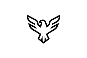 Stylized Eagle Icon, an Outline Icon by Vectorium Studio