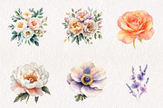 Watercolor Vivid Floral Collection, an Illustration by CreationArt (Thumbnail 5 of 10)