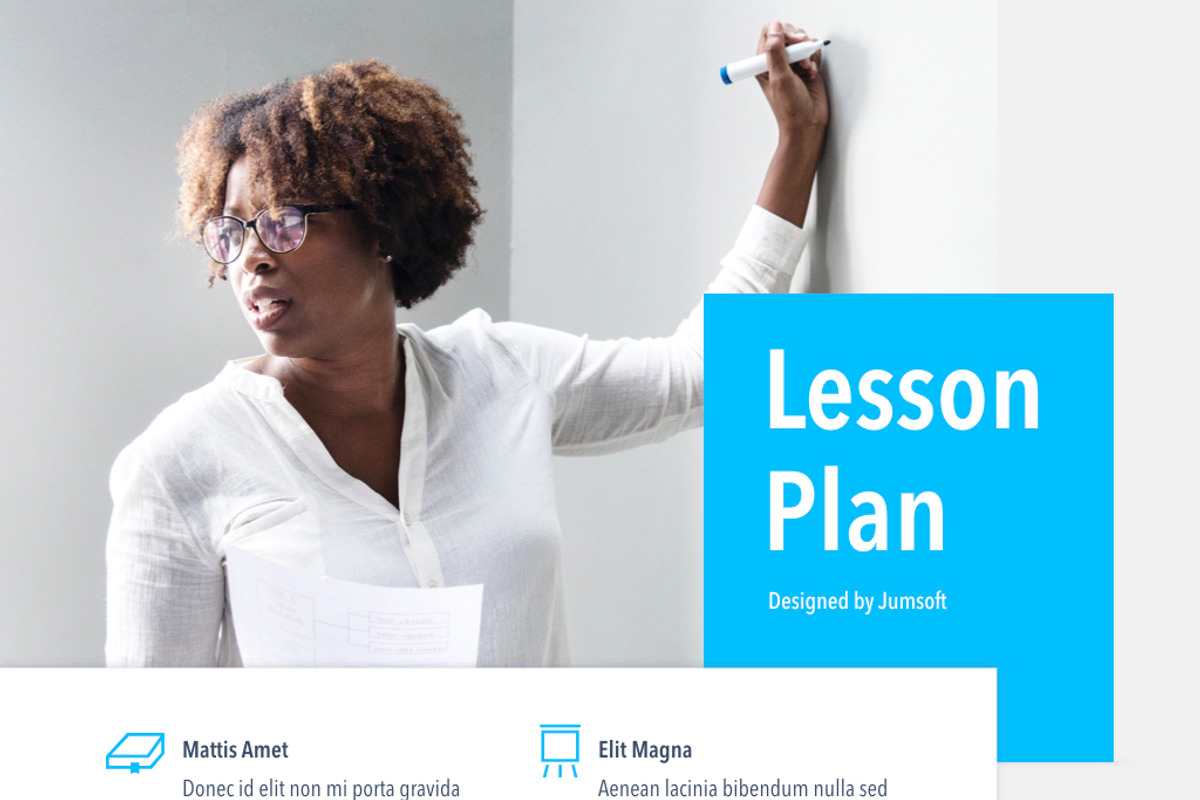 Lesson Plan PowerPoint Template, a Presentation Template by Jumsoft