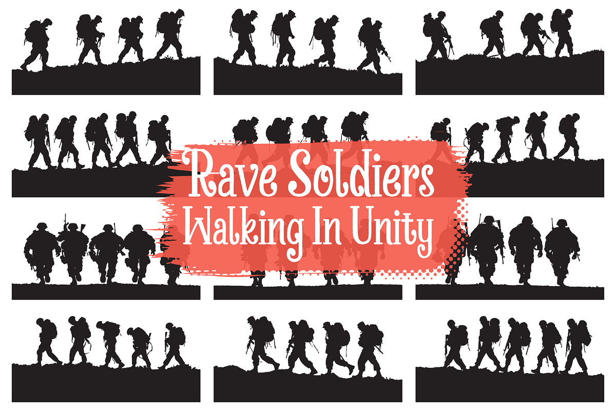 Determined Army Marching Together, an Illustration by BIPLOB EXPERT