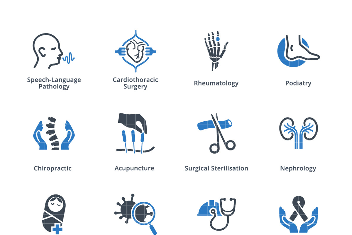 Medical Services & Specialties Icons, an Icon by introwiz1 (Photo 2 of 3)