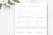 School Photography Order Form, a Stationery Template by By Stephanie Design (Thumbnail 1 of 2)