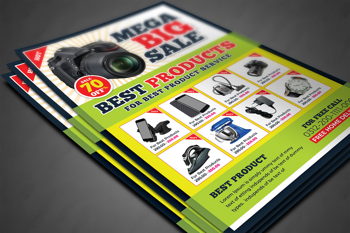 Product Flyer, a Flyer Template by AfzaalGraphics (Photo 3 of 4)