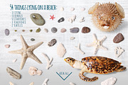 199 isolated summer items (moveable), a Product Mockup by rubinat (Thumbnail 5 of 9)