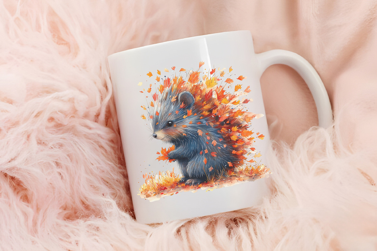 Porcupine Watercolor Cliparts, an Illustration by RobertsArt (Photo 7 of 7)