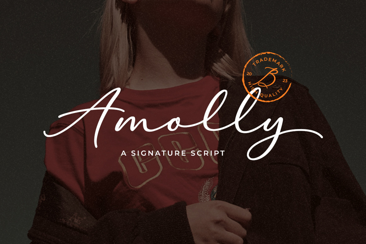 Amolley - a signature script, a Handwritten Font by Beautypes (Photo 1 of 7)