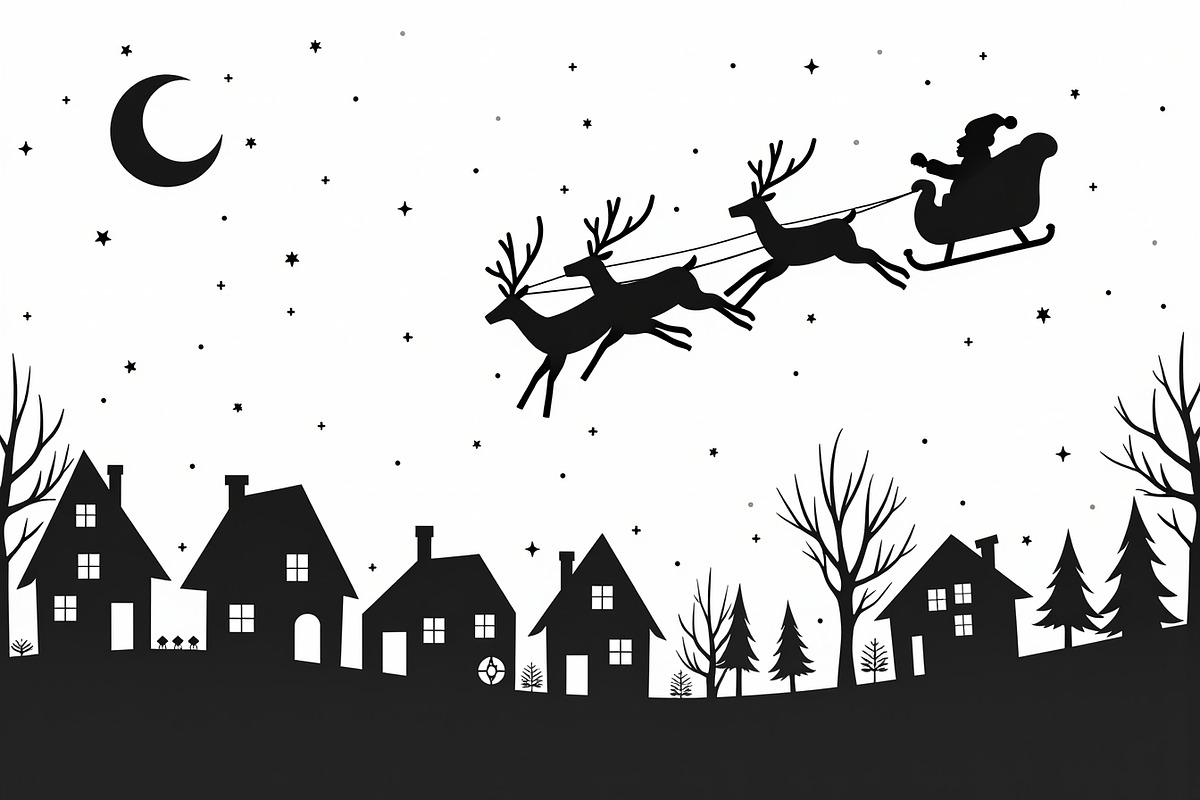 Santa Sleigh Vector Bundle, an Illustration by Amazin_art (Photo 10 of 21)