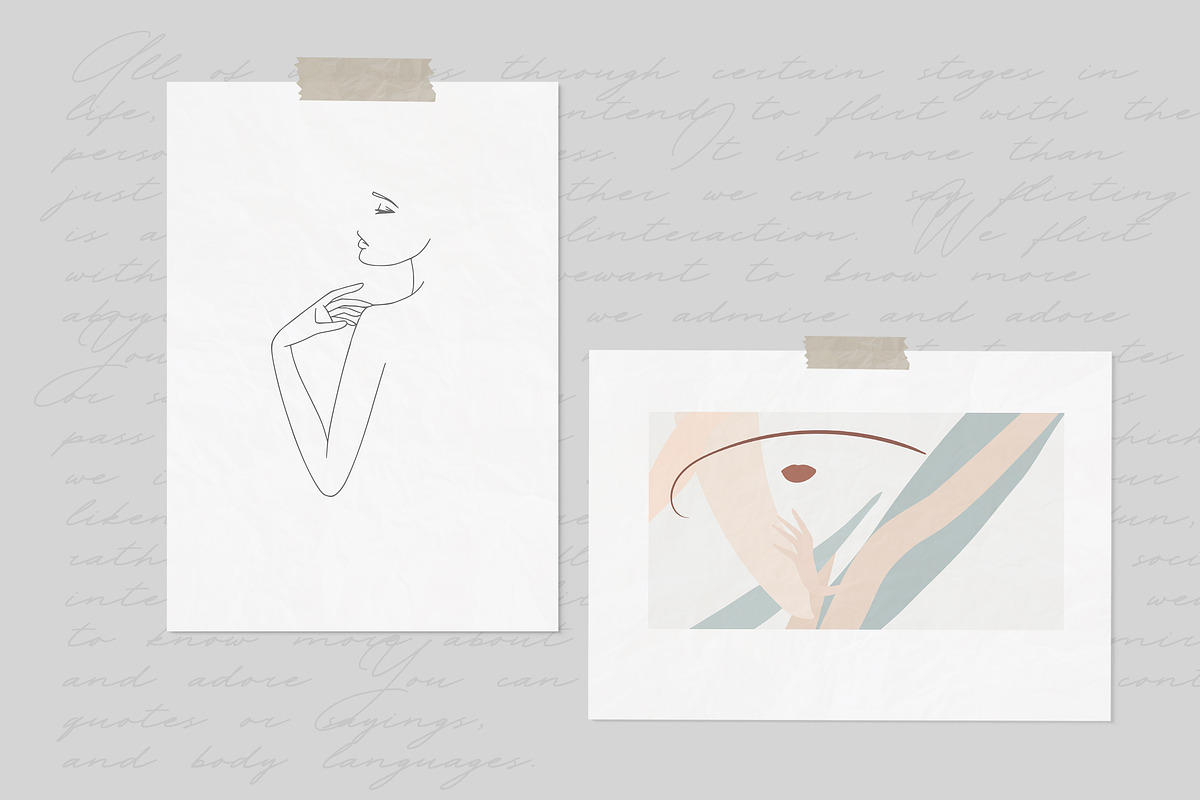 Flirt. Line Art Female Body, a Person Illustration by AnMark (Photo 10 of 10)