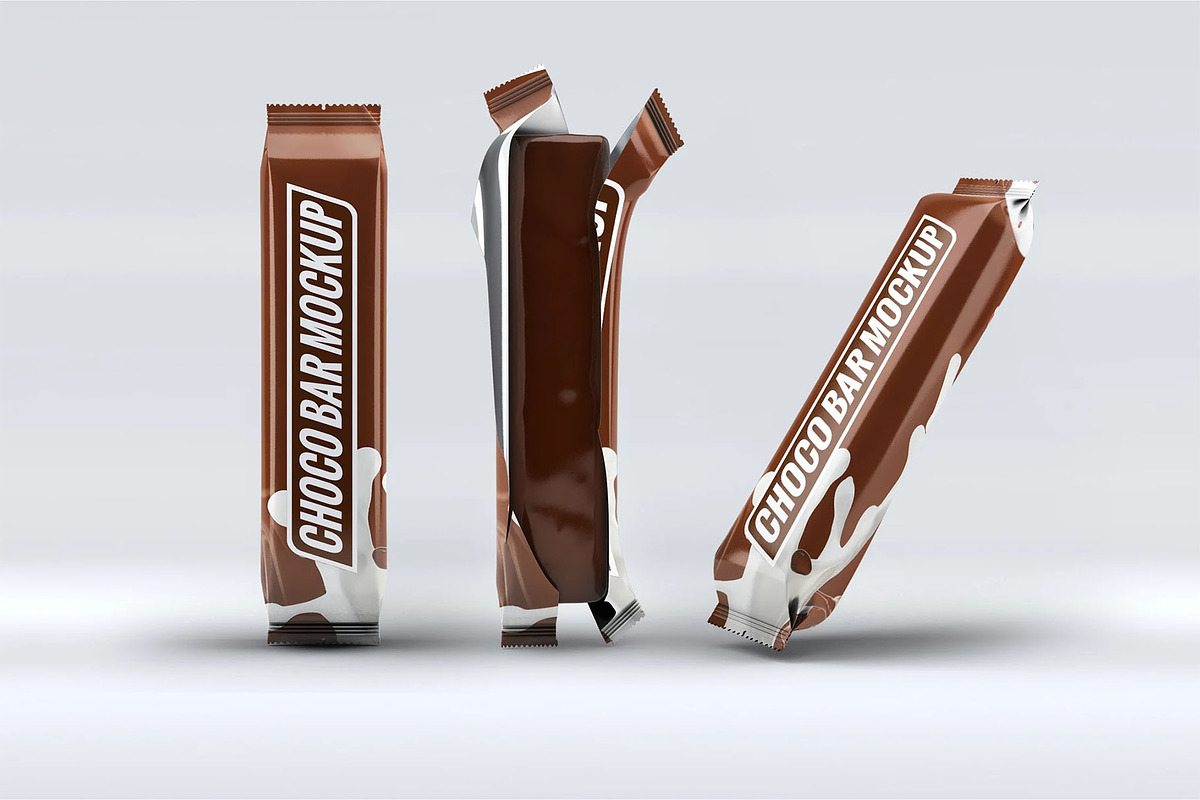 Chocolate Bar Mockup, an Advertising Mockup by Hubzway (Photo 2 of 5)