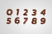 Chocolate Text 3D Letters Set, an Object Graphic by Kotulsky Mockups (Thumbnail 4 of 6)