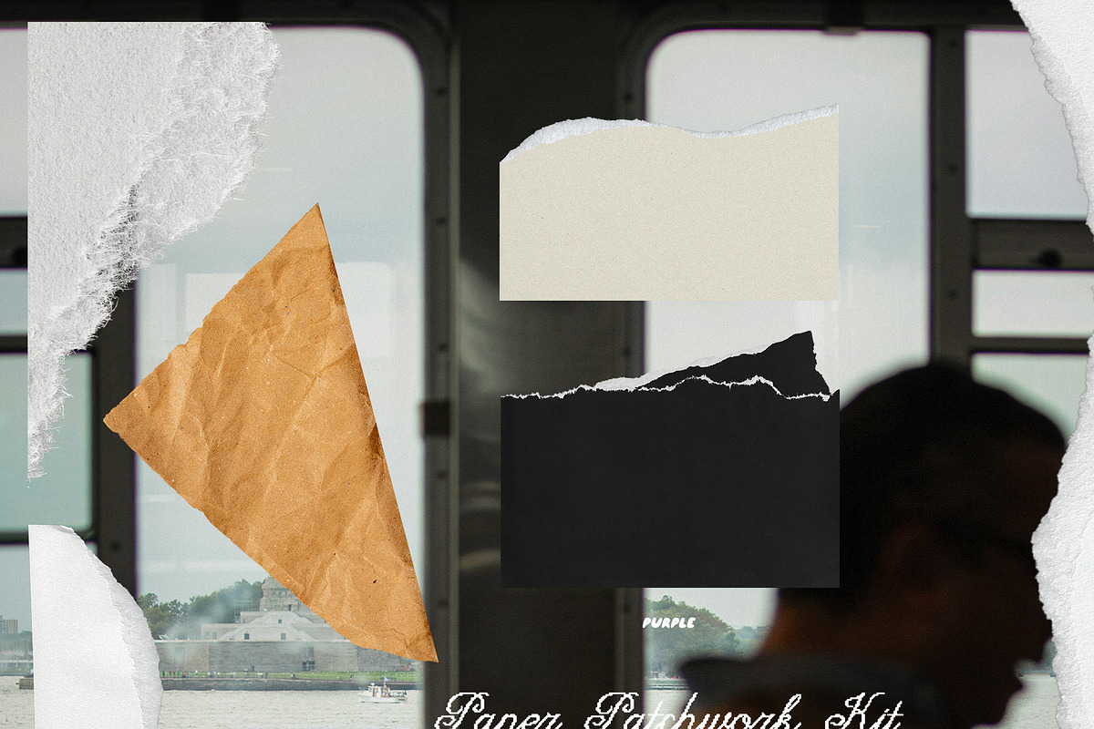Paper Patchwork: Collage Toolkit, a Texture Graphic by Purple (Photo 8 of 12)