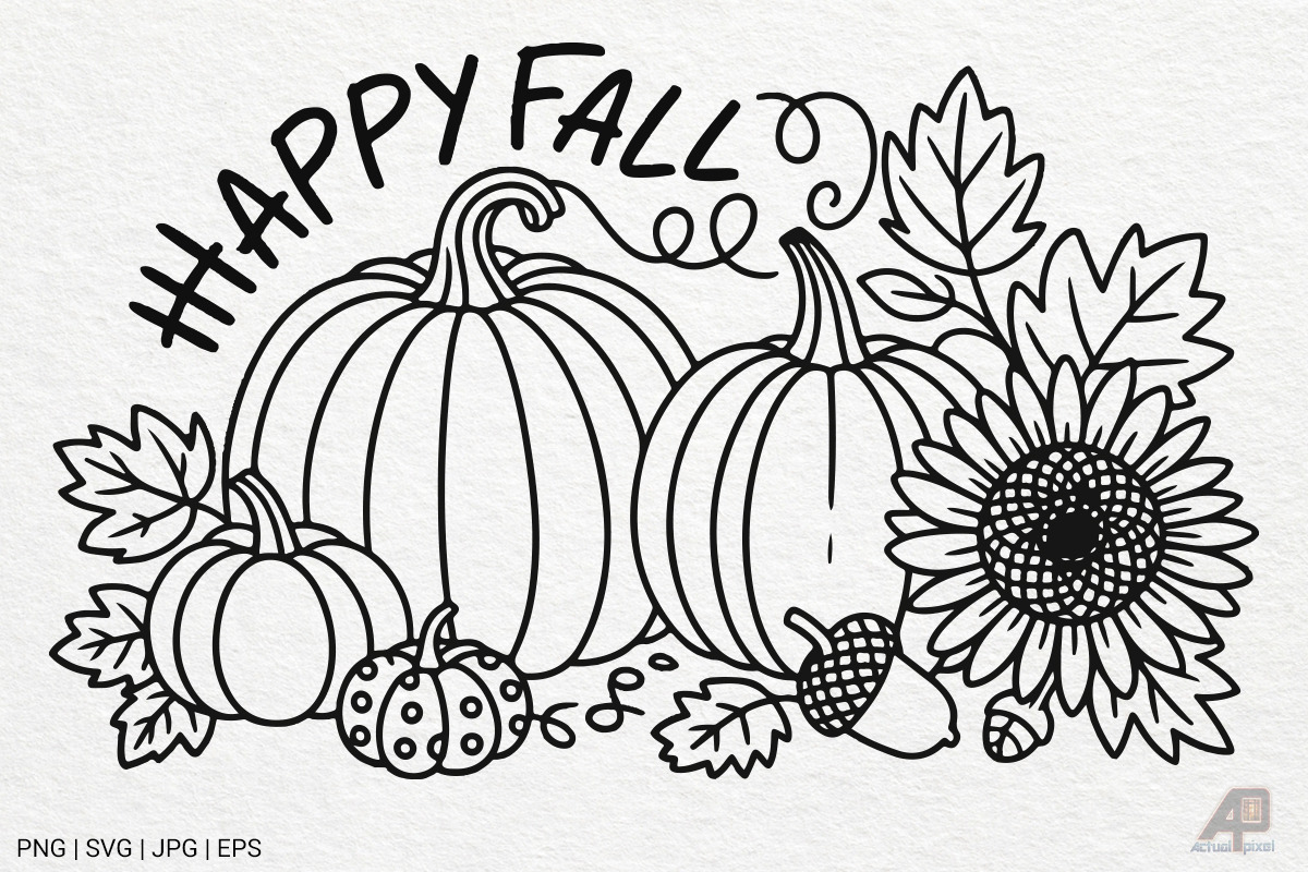 Pumpkin Fall Autumn SVG PNG Bundle, a Photo by Actual Pixel (Photo 12 of 19)