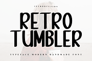 Retro Tumbler, a Serif Font by InermediaSTUDIO (Thumbnail 1 of 7)