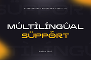 Omega - Futuristic Font, a Sans Serif Font by Hamz Studio (Thumbnail 11 of 12)