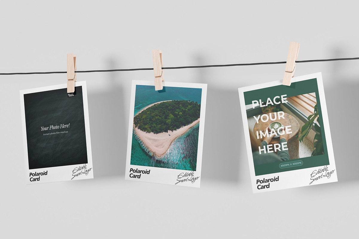 High Quality Polaroid Mockup, a Merchandise Mockup by DSNA Mockup (Photo 4 of 4)