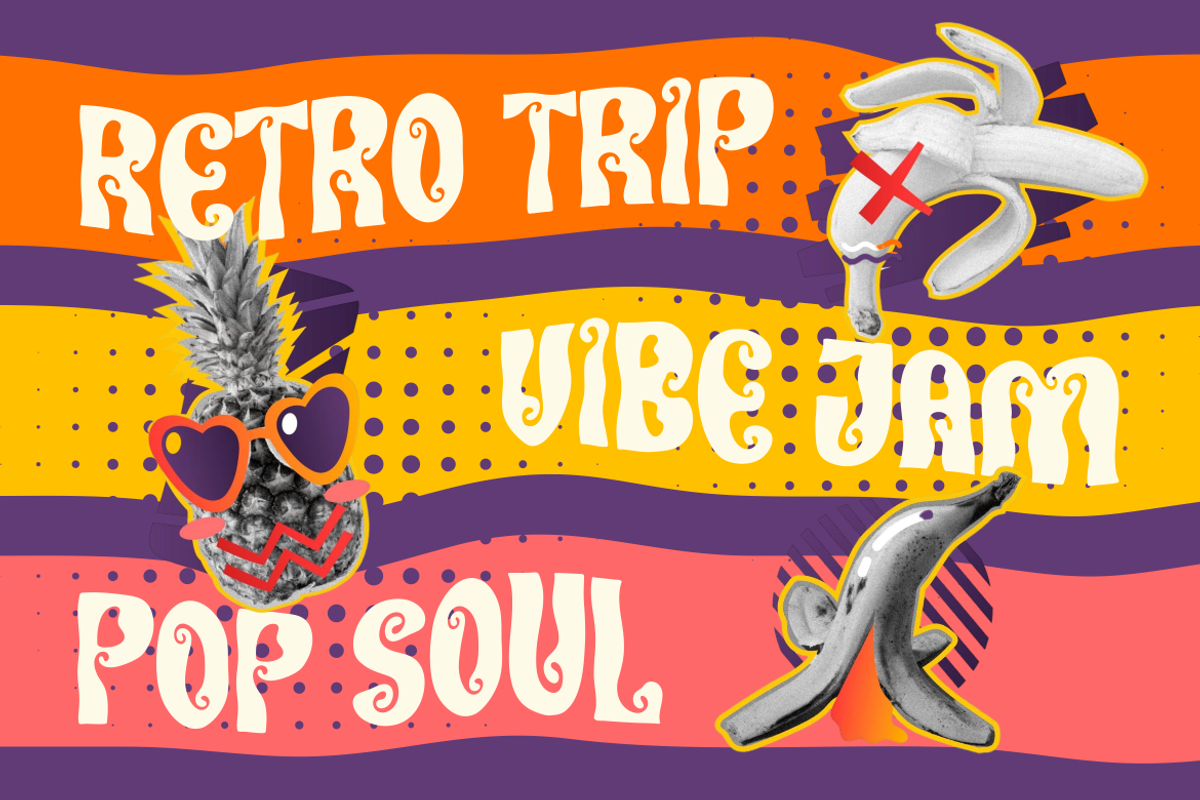 Chromafunk Display Psychedelic Font, a Font by PutraCetol Studio (Photo 3 of 5)