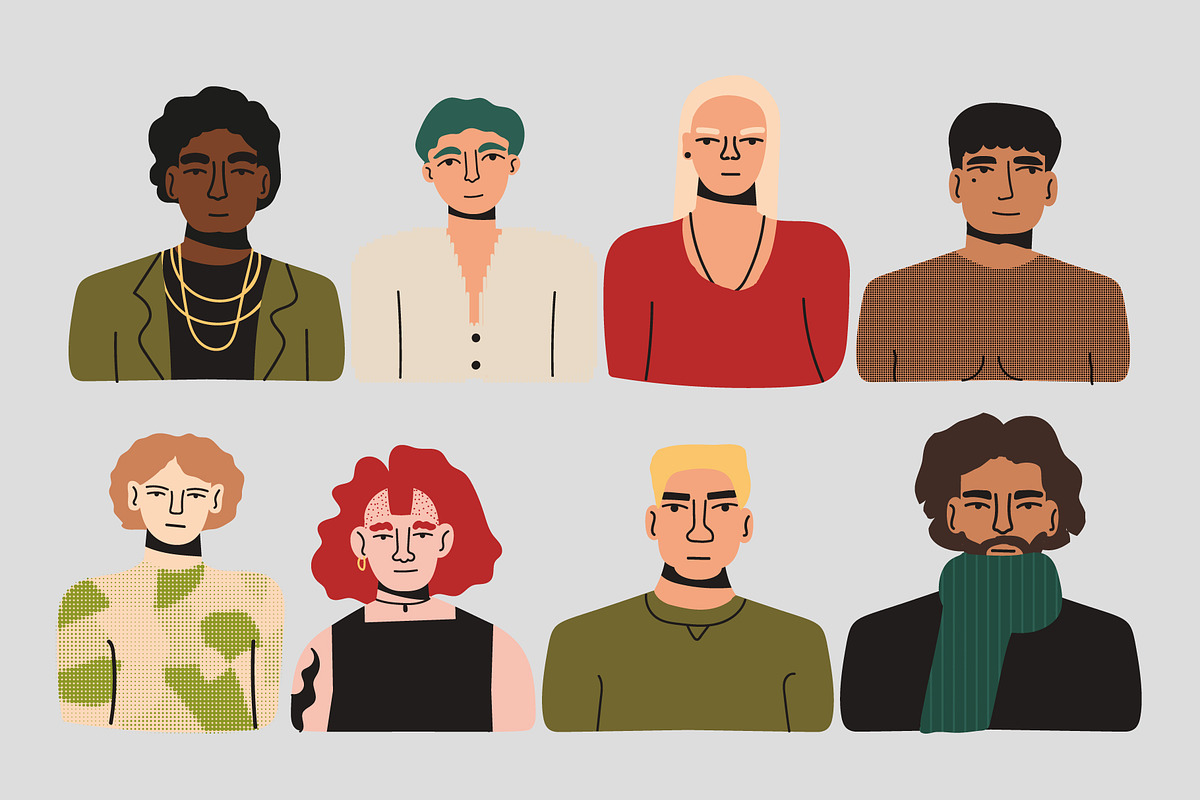 Men. Vector and raster graphics, a Person Illustration by Oliana Moroz (Photo 8 of 18)