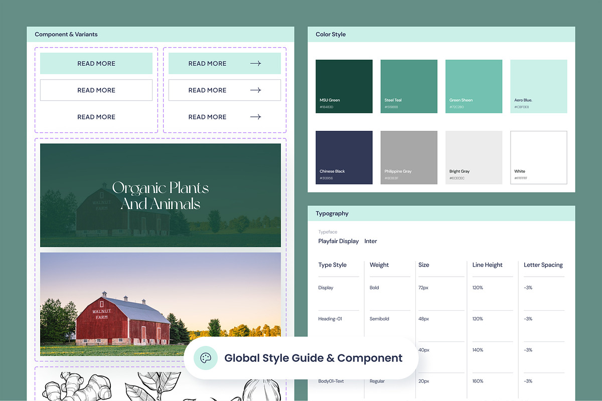 Farma - Farm Website Landing Page, a Landing Page Template by SLAB! Design
