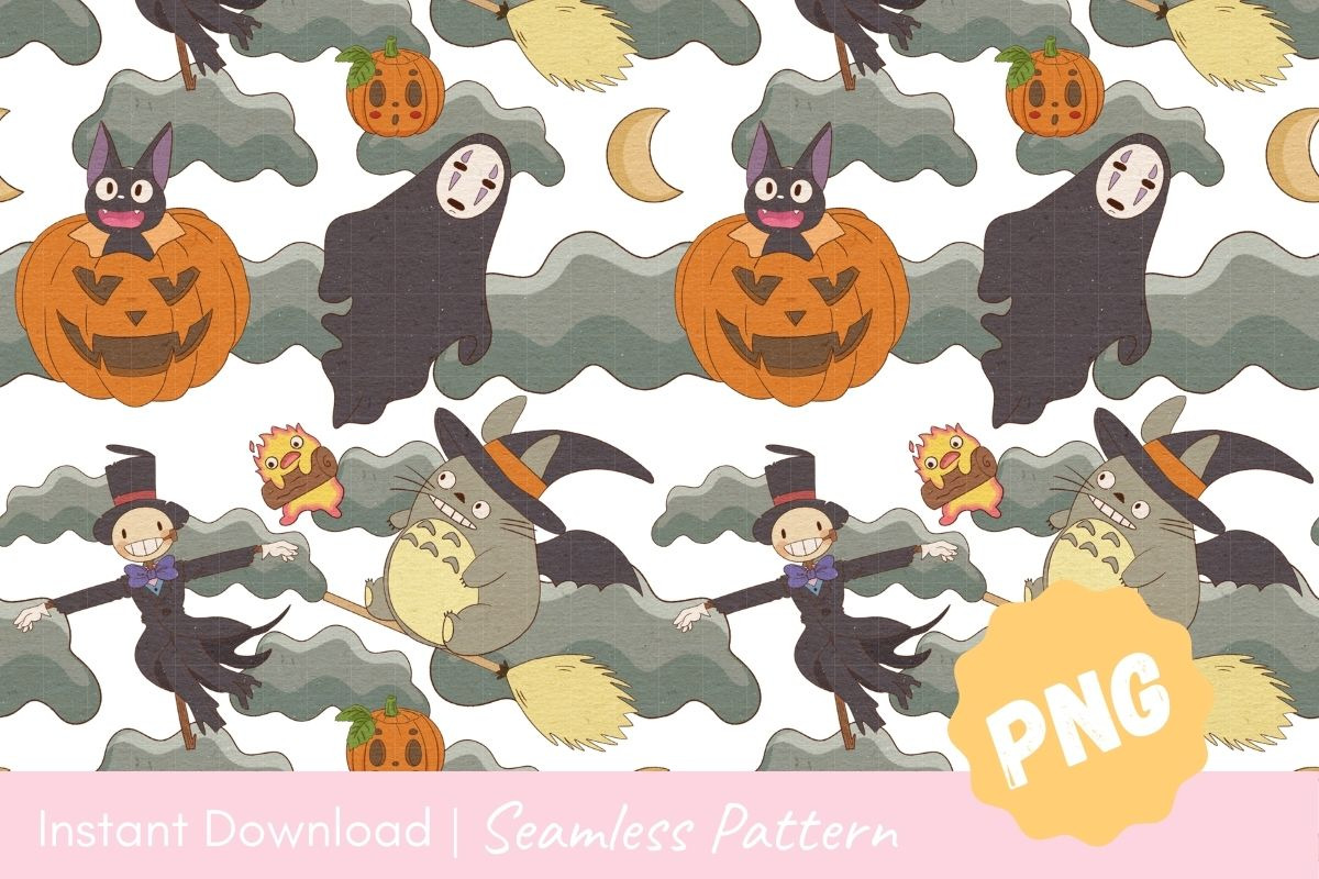 Magical Halloween Night Seamless, a Pattern Graphic by CpSnowy (Photo 2 of 5)