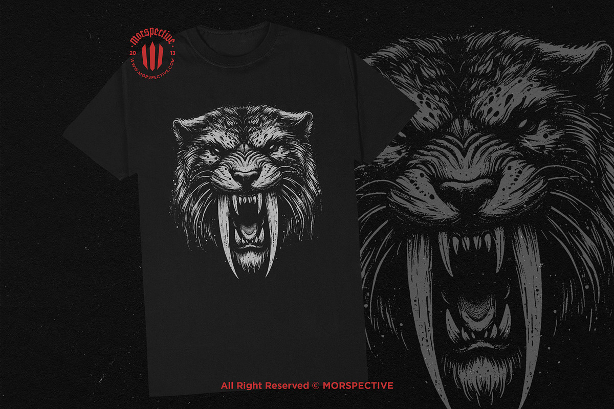10 Bundle Dark Art Sabertooth, an Illustration by Morspective (Photo 2 of 7)