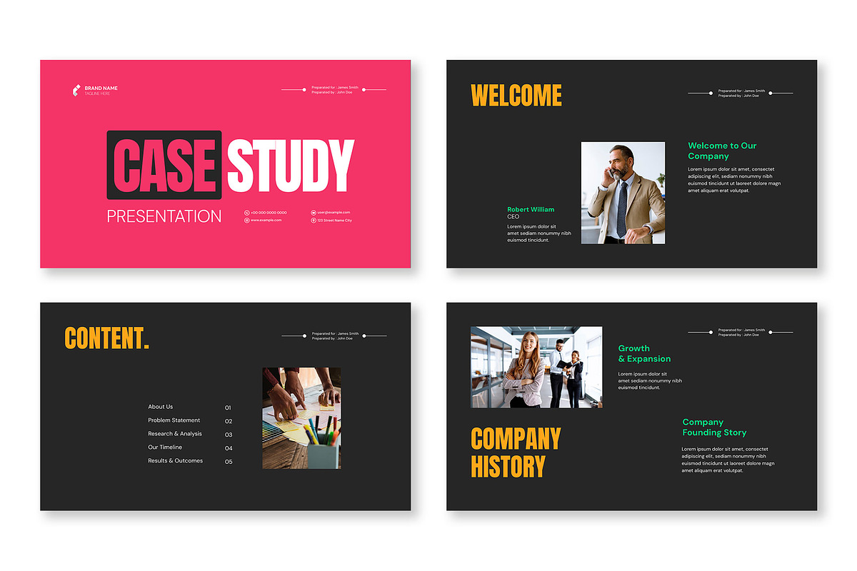 Colorful Case Study Template, a Presentation Template by Mighty-Slide (Photo 2 of 5)