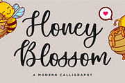 Honey Blossom - Calligraphy Font, a Script Font by Balpirick Studio (Thumbnail 1 of 6)