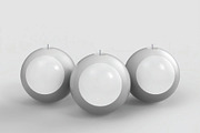 Three Round Candles Mockup, an Advertising Mockup by skybluecreative (Thumbnail 2 of 2)