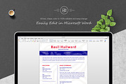 Bold Typography Resume Template, a Resume Template by ResumeInventor (Thumbnail 3 of 4)