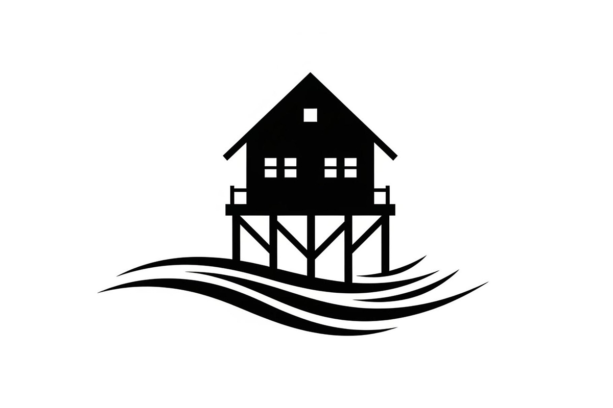 50 Flooded Home Silhouette Bundle, an Illustration by Designs_River (Photo 47 of 51)