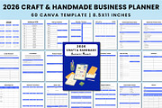 2026 Craft&Handmade Business Planner, a Stationery Template by Shumaya (Thumbnail 1 of 6)