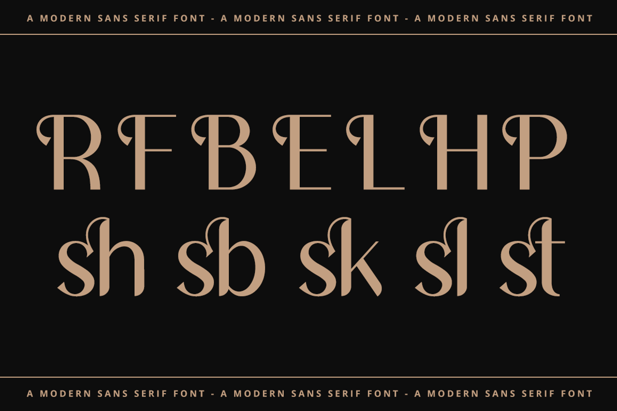 Renstoned - Elegant Sans Serif, a Sans Serif Font by RockboyStd (Photo 10 of 12)