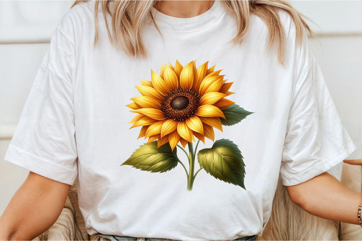 Watercolor Sunflower Sunny Day Clipa, an Illustration by Libby Wishes (Photo 6 of 11)