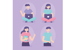 young people start up, a Person Illustration by studiogstock