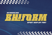 Bhiform – Sport Racing Font, a Symbol Font by Randi Irvan | Rvandtype (Thumbnail 1 of 11)