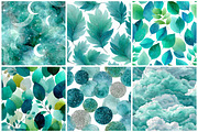 Green Silver Glitter Digital Paper, a Texture Graphic by CitraGraphics (Thumbnail 4 of 6)