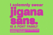 Jigana Sans Font Family, a Sans Serif Font by wubstudio (Thumbnail 1 of 10)