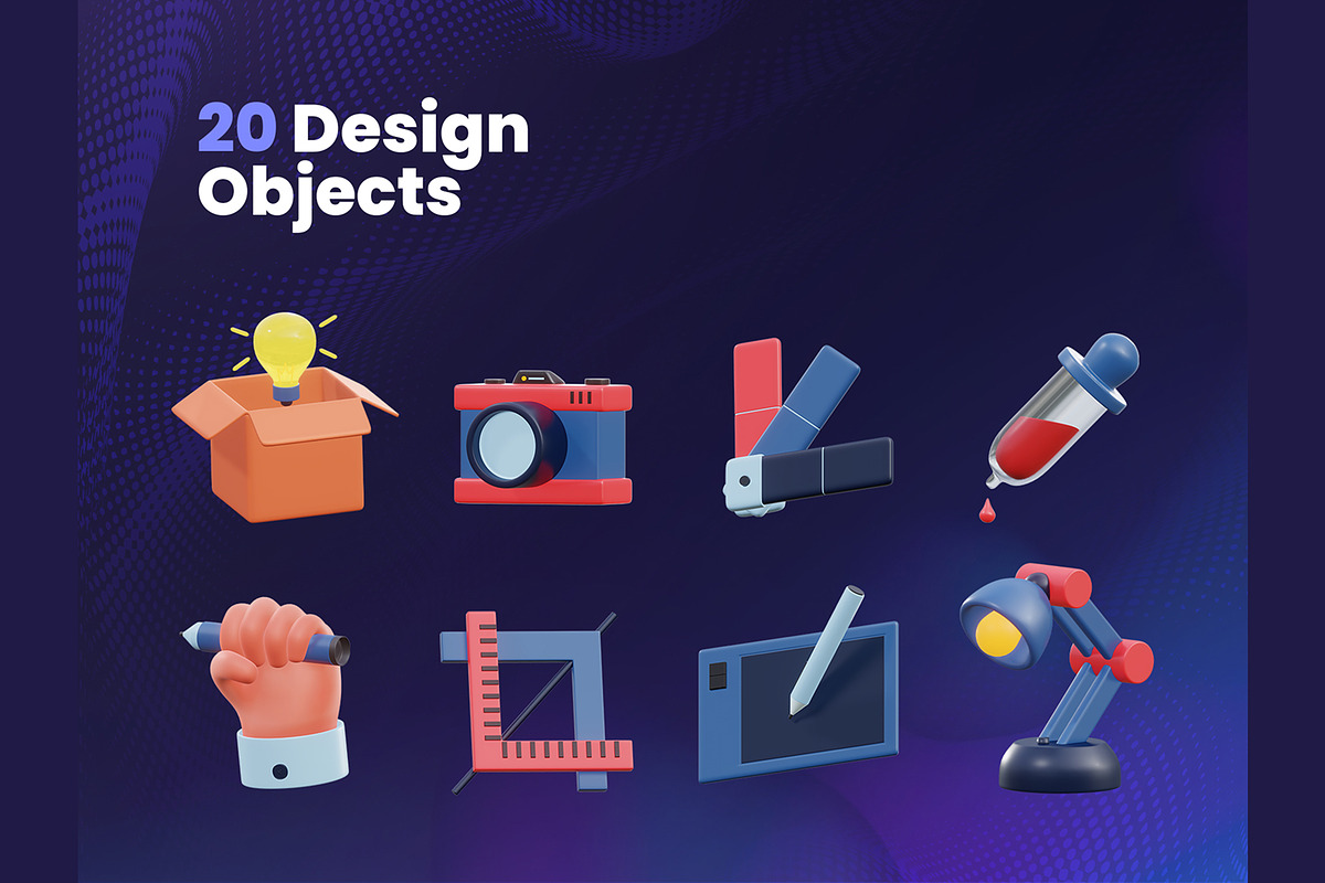 Graphic Design 3D Icons, an Object 3D Model by Rakata Studio (Photo 5 of 6)