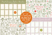 Hand Drawn Christmas SVG Bundle, a Seasonal Illustration by Ayya Studio (Thumbnail 1 of 34)