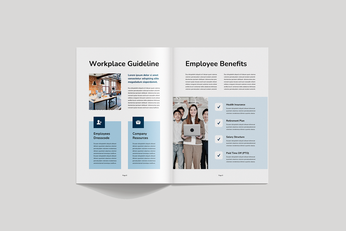 HR Employee Handbook, a Brochure Template by Leaflove (Photo 5 of 10)