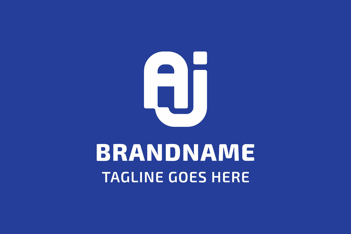Letters AJ Monogram Connected Logo, a Branding & Logo Template by Pray Art Design Studio (Photo 2 of 2)
