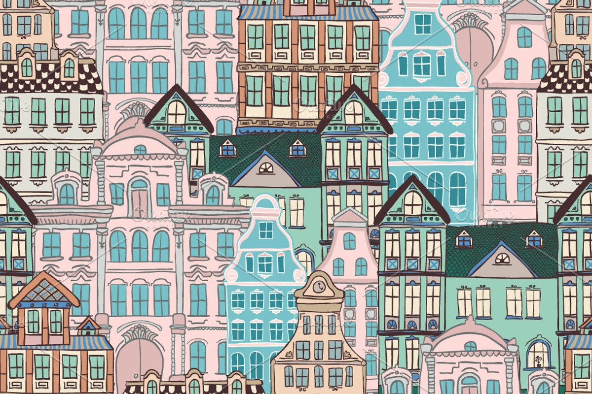 5 Doodle Seamless Patterns preview 2